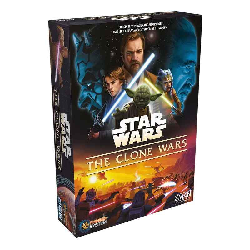 ZMan Star Wars: The Clone Wars - A Board Game with the Pandemic System | Connoisseur Game | Board Game | 1-5 Players | From 14+ Years | 60 Minutes | German