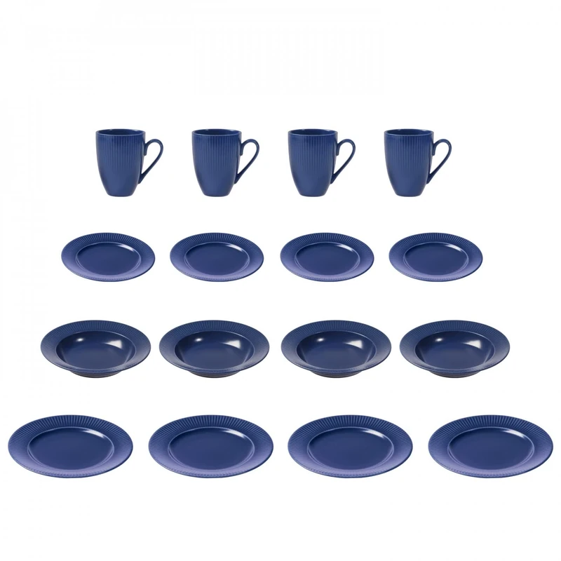 Aida Groovy DINNERSET 16 Pieces - Blue (88319) - Image 1