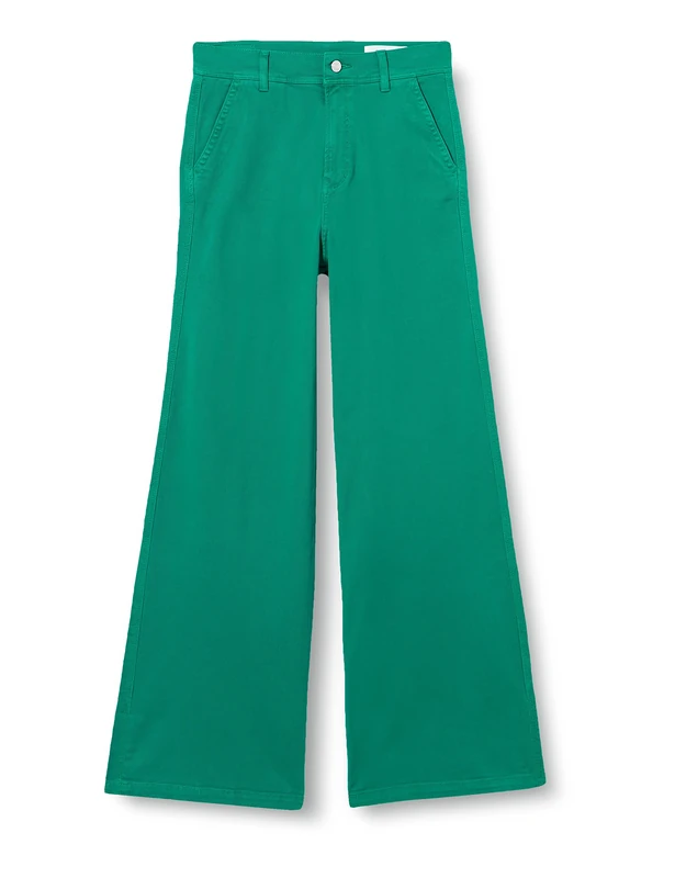 s.Oliver Women's Suri Wide Leg Jeans, Green, 20 - Image 1