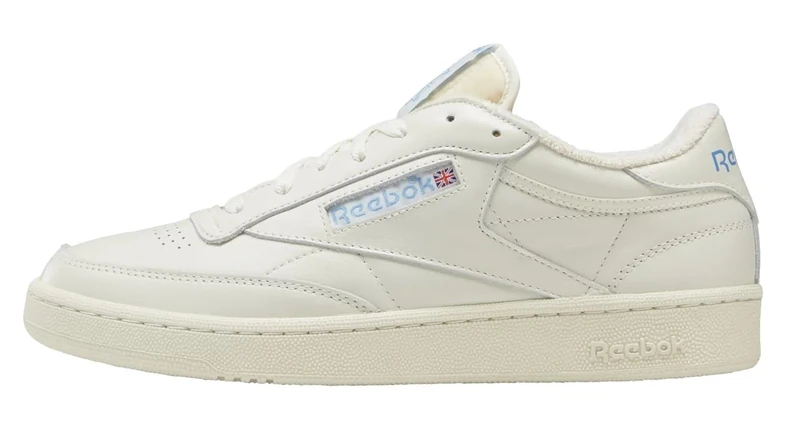 Reebok Men Club C 85 Vintage Sneaker, Chalk/Alabaster/Essential Blue, 12