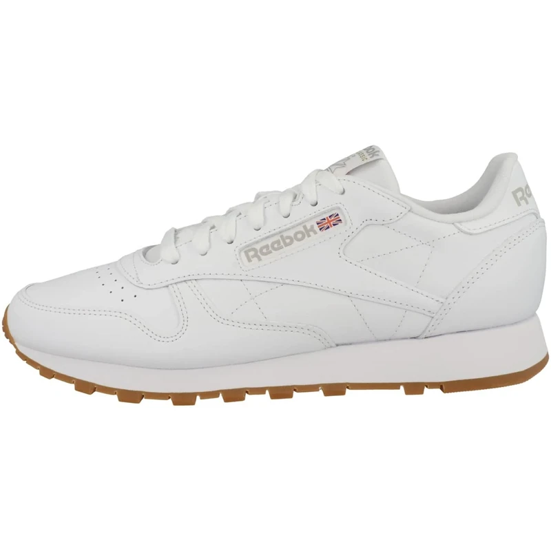 Reebok Men Classic Leather Sneaker, FTWR White/Pure Grey 3/Reebok Rubber Gum-03, 17
