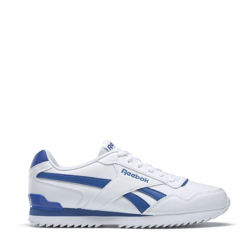 Reebok Men Glide Ripple Clip Sneaker, FTWR White/Vector Blue/FTWR White, 3 - Image 1
