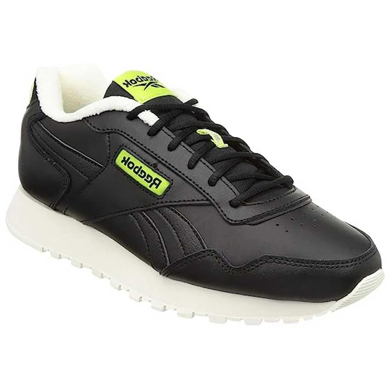 Reebok Men Glide Sneaker, Core Black/Vintage Chalk S23-R/Laser Lime F23, 3 - Image 1