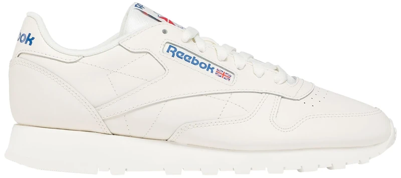 Reebok Men Classic Leather Sneaker, Chalk/Vector Blue/Vector Red, 15