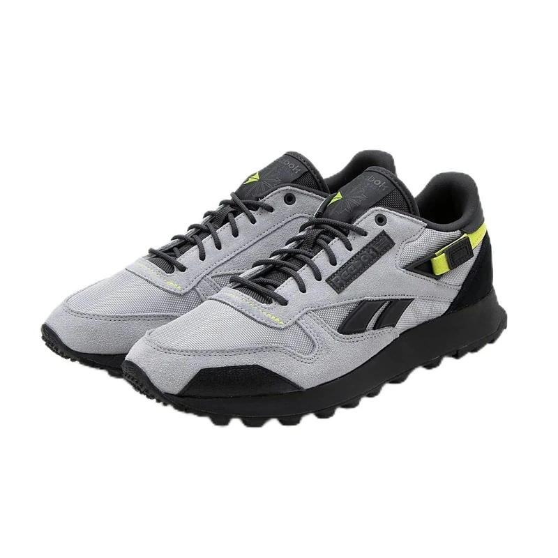 Reebok Men Classic Leather Sneaker, Cold Grey 2/Cold Grey 7/Core Black, 3