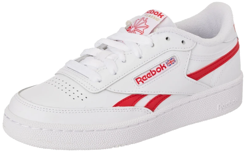 Reebok Men Club C Revenge Sneaker, FTWR White/Vector Red/FTWR White, 7.5