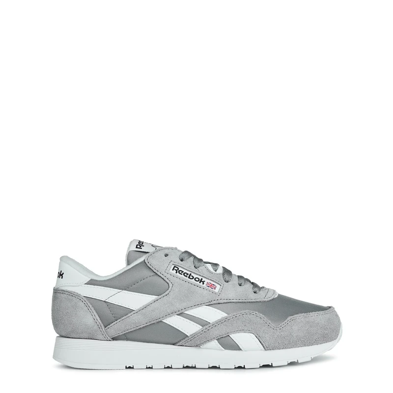 Reebok Men Classic Nylon Sneaker, Pure Grey 5/FTWR White/FTWR White, 8.5