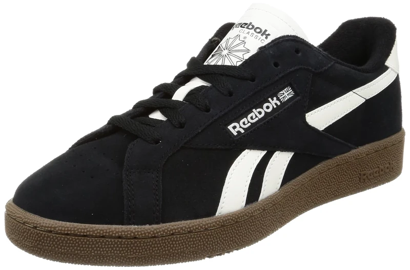 Reebok Men Club C Grounds UK Sneaker, Core Black/Chalk/Reebok Lee 2, 2.5
