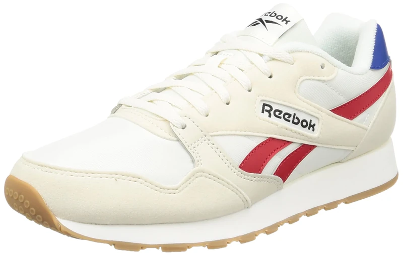 Reebok Men Ultra Flash Sneaker, Chalk/Alabaster/Vector Red, 9.5