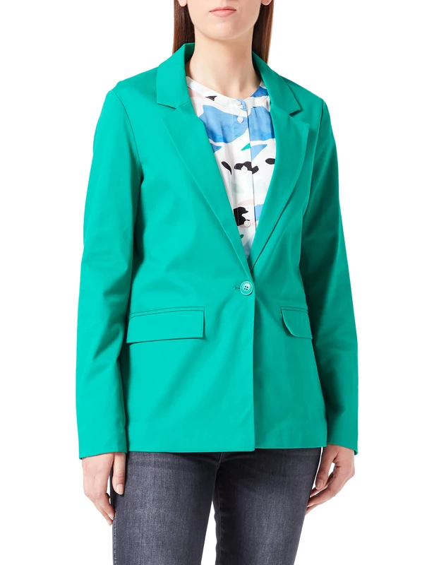 s.Oliver Women's 2128996 Blazer, Green 7646, 8