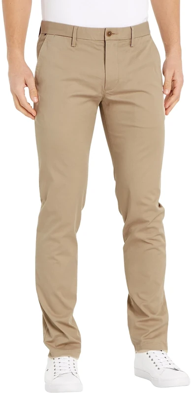 Tommy Hilfiger Men’s Core Bleecker 1985 Pima Cotton Chinos, Beige (Batique Khaki), 33W/32L