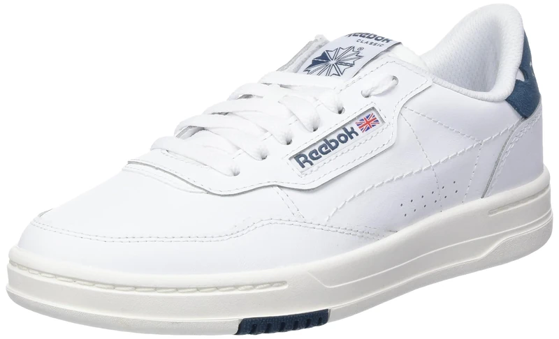 Reebok Men Court Peak Sneaker, FTWR White/Hoops Blue F23/Chalk, 4.5