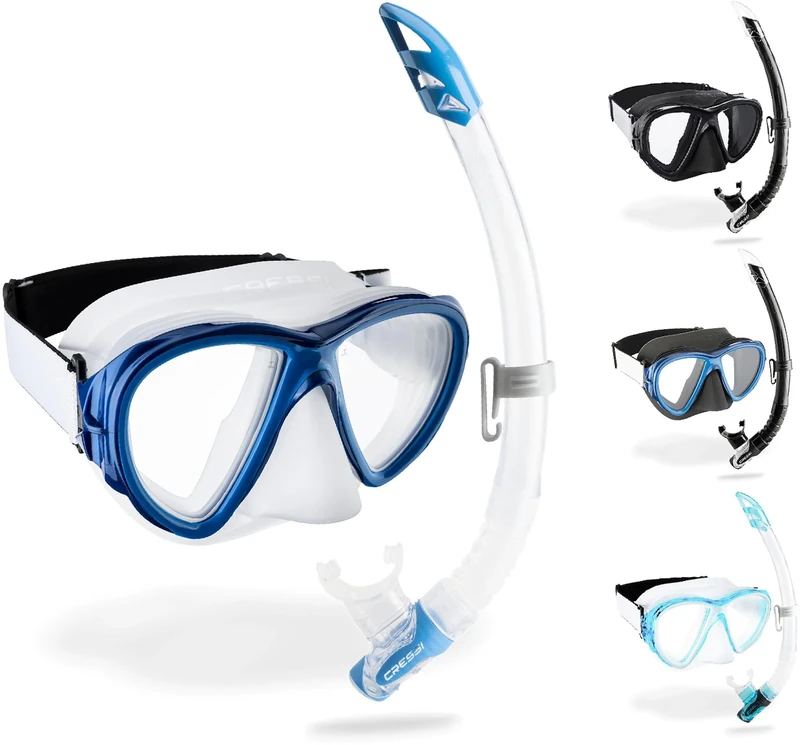 Cressi Fiji & Gamma - Combo Set Mask & Snorkel Unisex Adult