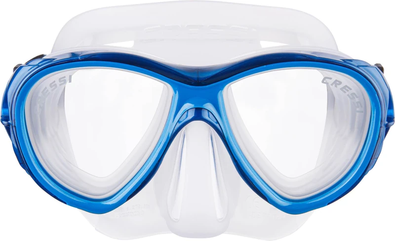 Cressi Samoa Diving and Snorkelling Mask - Clear/Blue