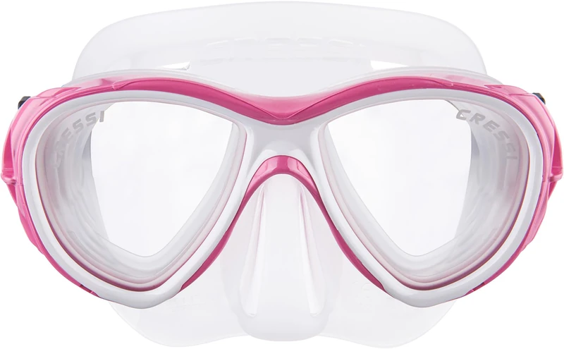 Cressi Samoa Diving and Snorkelling Mask - Transparent/Pink
