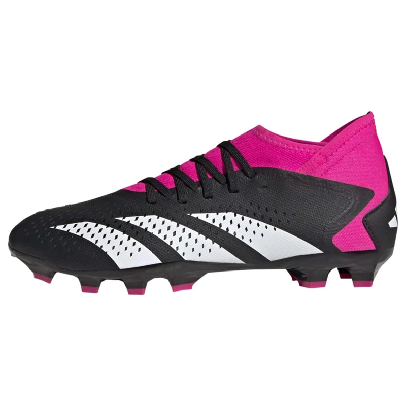 adidas Unisex Predator Accuracy.3 Multi-Ground Boots, Core Black / Cloud White / Shock Pink, 10 UK - Image 1
