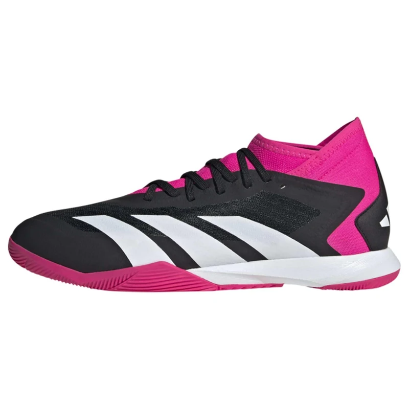 adidas Unisex Predator Accuracy.3 Indoor Boots, Core Black/Cloud White/Shock Pink, 6.5 UK