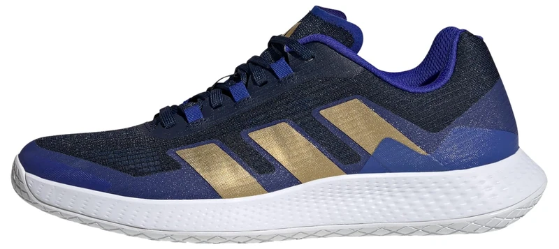 adidas Men's Forcebounce Volleyball Shoes, Navy Blue/Matte Gold/Lucid Blue, 7 UK