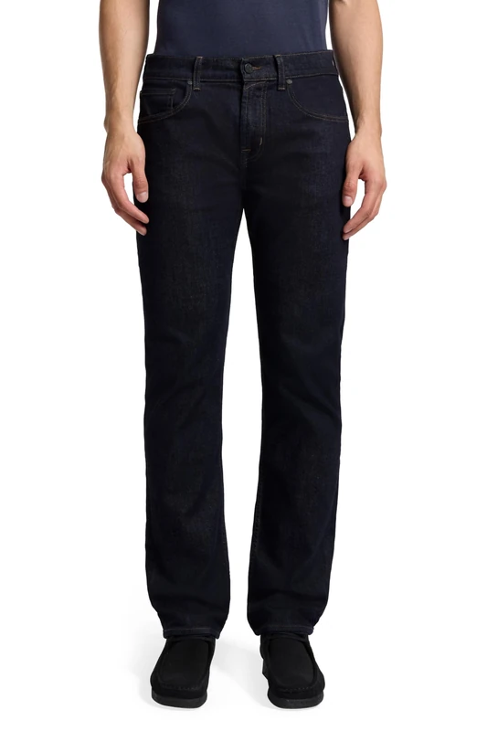 7 For All Mankind Men's Luxe Performance Straight Leg Jeans, Rinse Blue, 36