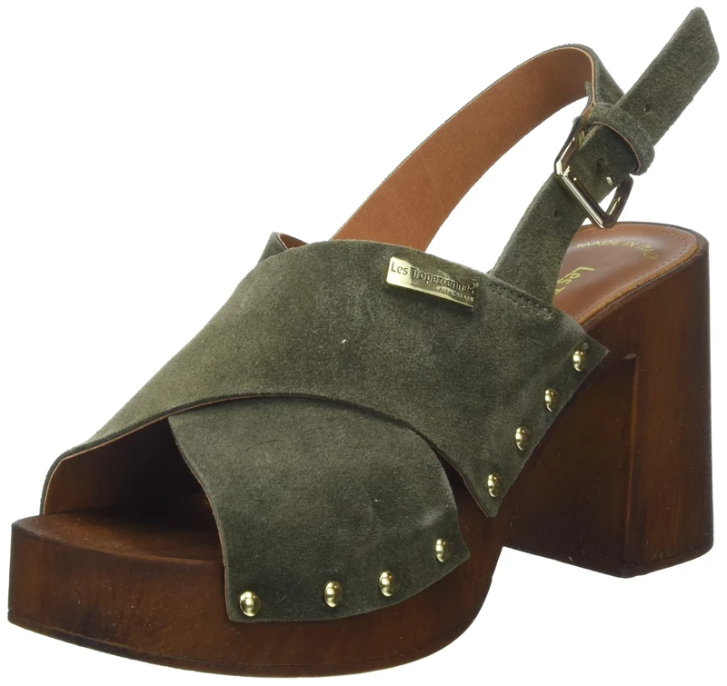 LES TROPEZIENNES PAR M. BELARBI Women's Tessy Sandal, Khaki, 5 UK