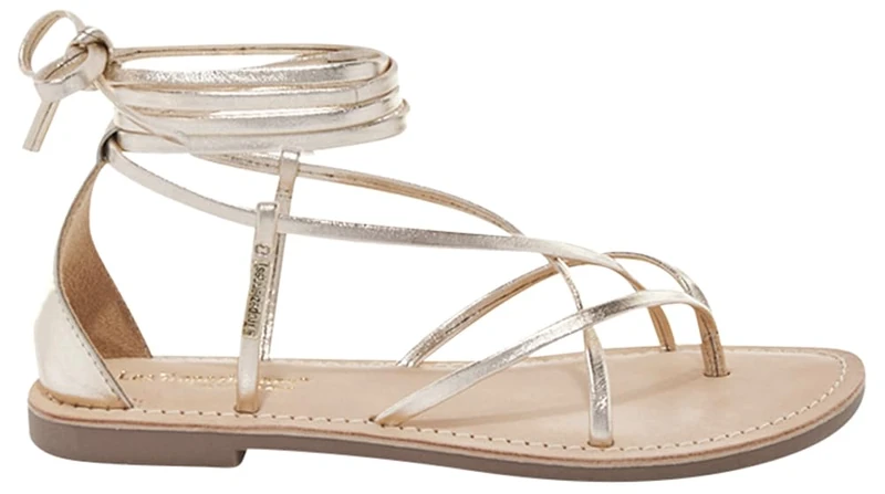 LES TROPEZIENNES PAR M. BELARBI Women's Djoya sandals, gold, 5 UK