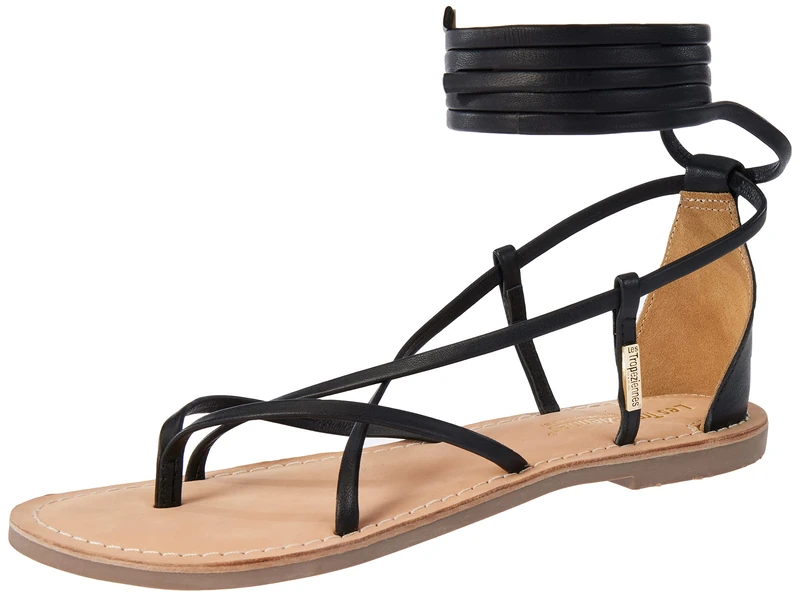 LES TROPEZIENNES PAR M. BELARBI Women's Djoya Sandals, black, 6 UK