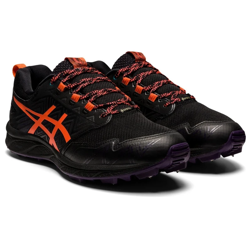 ASICS Women's Gel-FujiSetsu 3 G-TX Sneaker, Black/Nova Orange, 6 UK