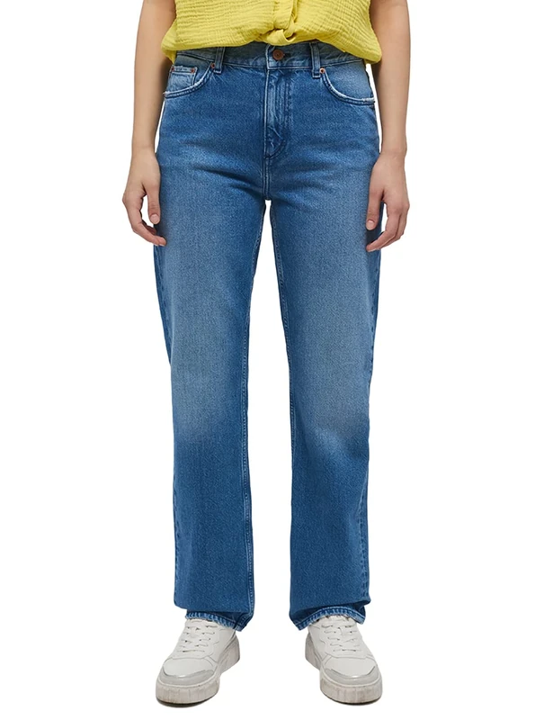 MUSTANG Women's Style Brooks Straight Jeans, Medium Blue 582, 29W x 30L