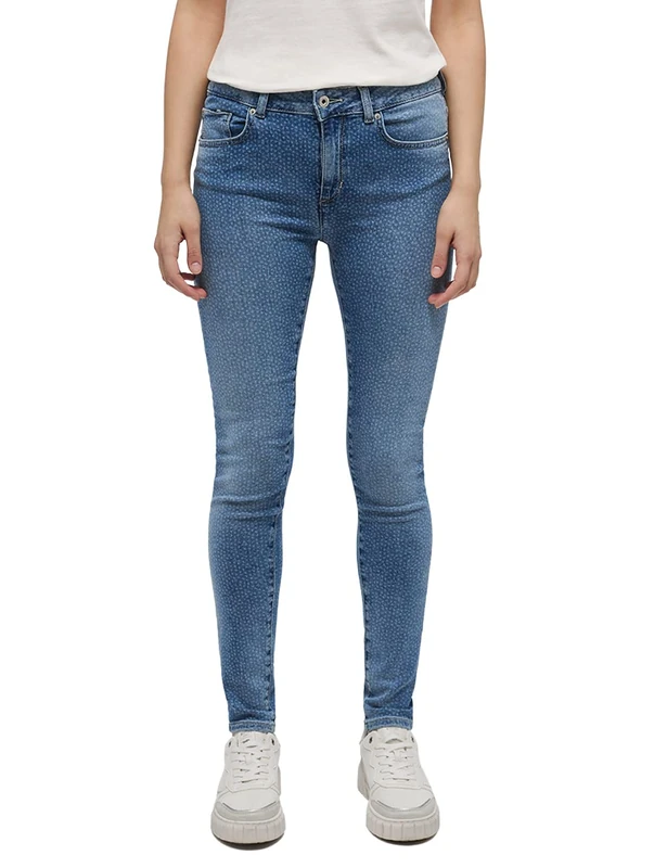 MUSTANG Women's Style Shelby Skinny Jeans, Medium Blue 587, 30W x 32L