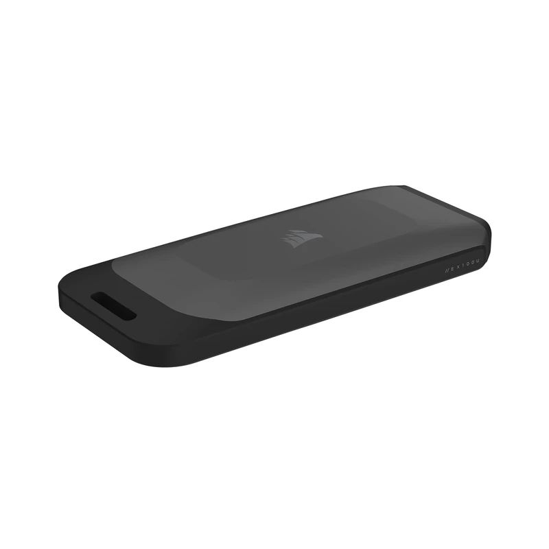 Corsair EX100U 1TB Portable USB Drive - Blazing-Fast Storage for PC/Mac/Console, Type-C Gen2 x2, 20Gbps, Plug and Play with Included Cables - Black