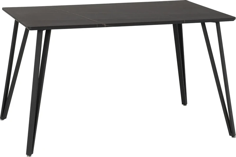 Seconique Marlow Dining Table in Black Marble Effect