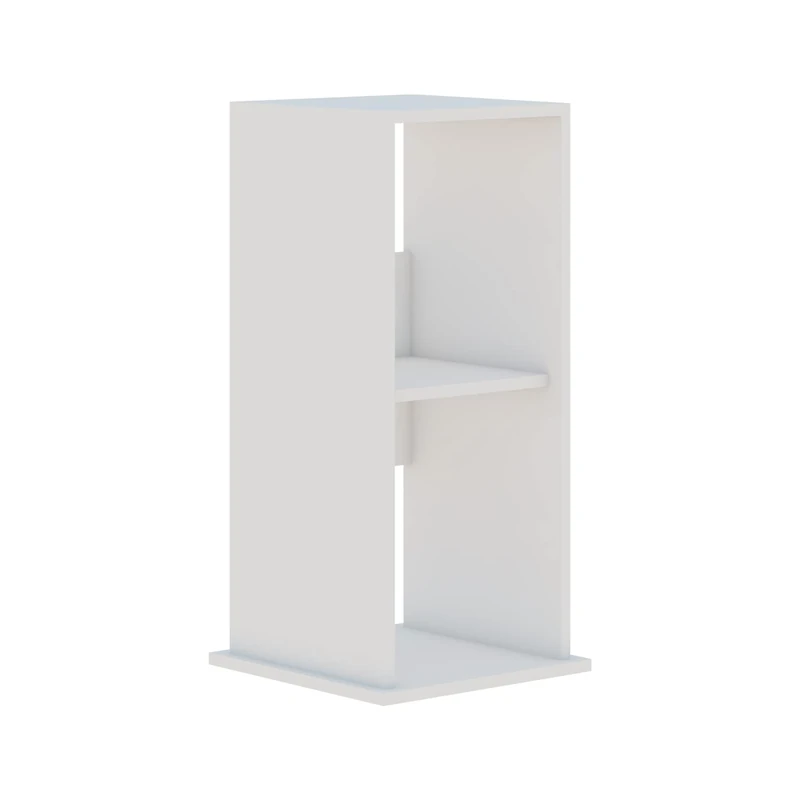 AQPET Cabinet 40 Aquarium Holder Wooden bookcase 40x40x95 h White - Image 1