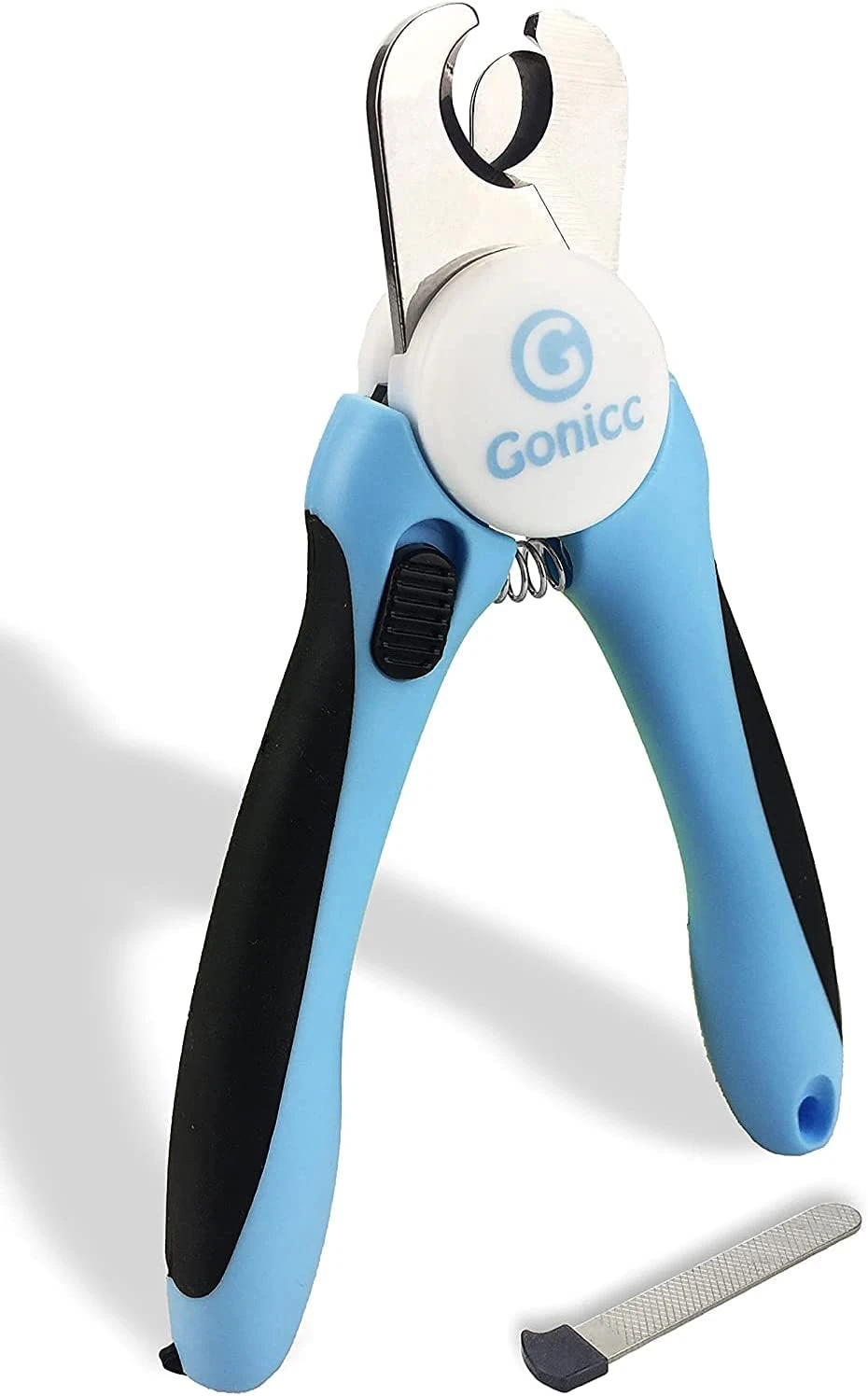 gonicc Cat Nail Clippers Sharp Stainless Steel Professional Pet Nail Trimmers for Cat(With Free Nail File in Handle),Small Breed Dog, Rabbit and Small Animal, with Safety Guard to Avoid Overcutting