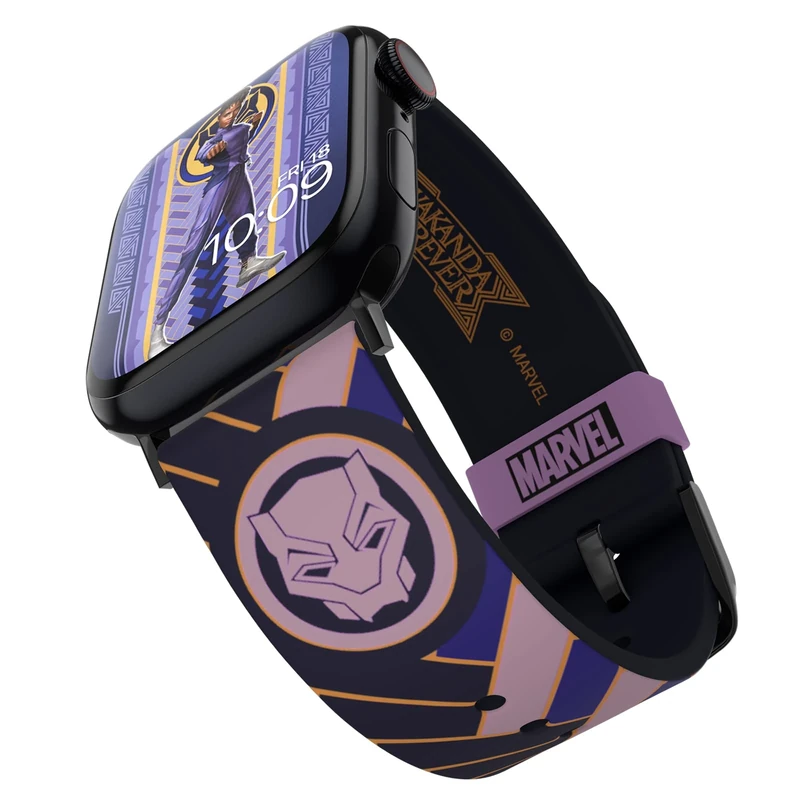MobyFox MARVEL: Black Panther – Shuri Smartwatch Band - Officially Licensed, Compatible with Every Size & Series of Apple Watch (not included) - Image 1