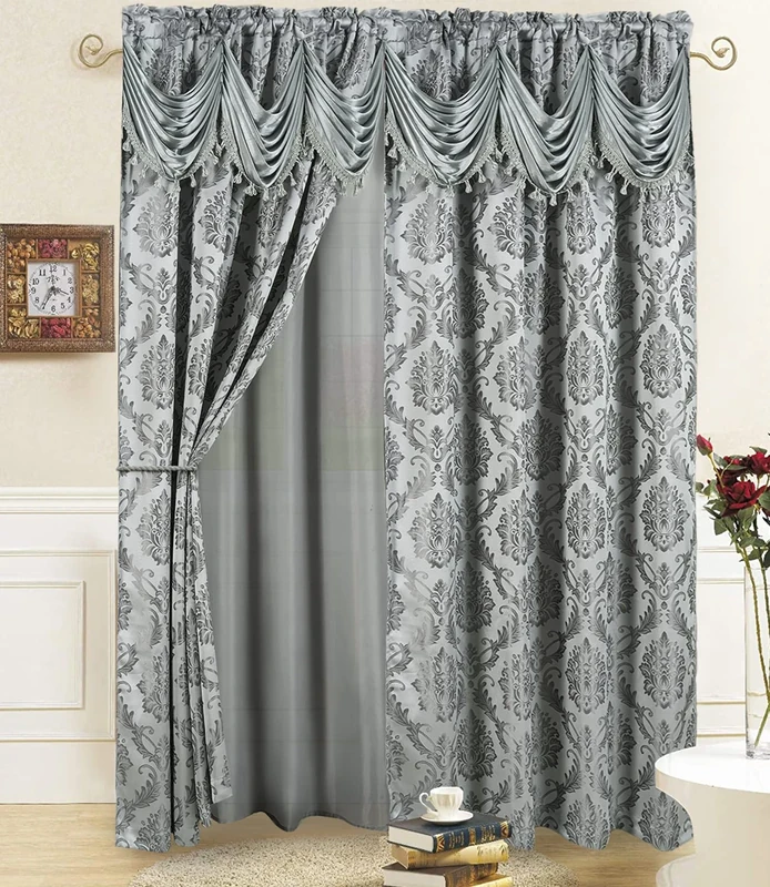 DreamField Linen Curtain Window Panel (Charcoal, 54" W x 84" L (Pack of 1))