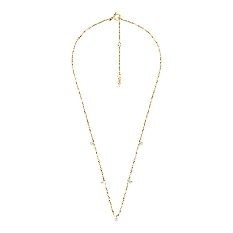 Fossil Women's Brass with lobster clasp closure necklace - Image 1