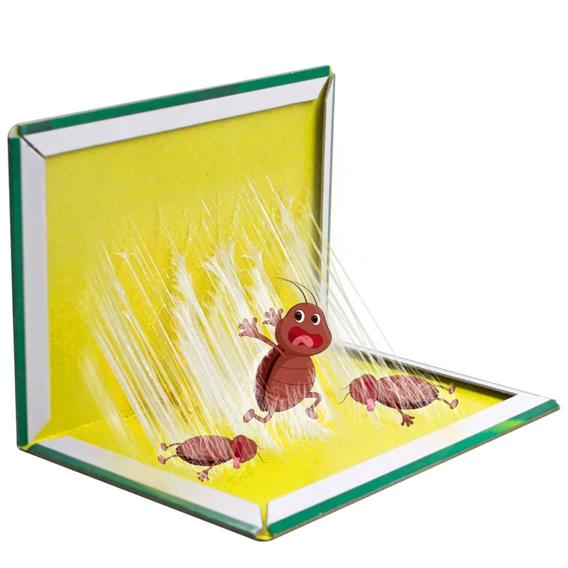 Jaydear Pest Sticky Pads Trap, 12 Pack Multi-Use Glue Traps/Pest Sticky Board, Extra Strong Glue Sticky Board Trap, Effective Traps for Outdoors, Home, Garden & Office