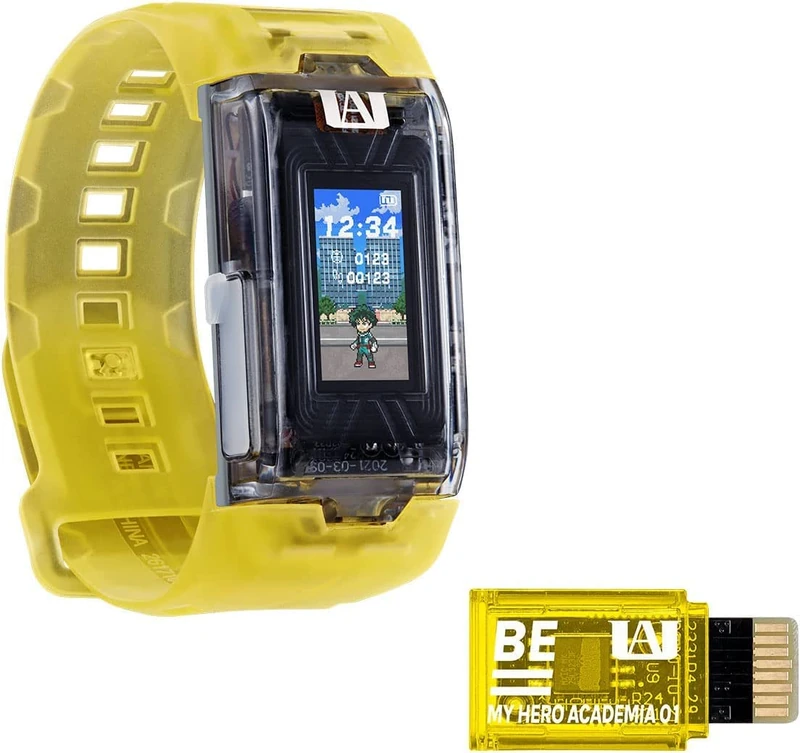 Bandai Vital Bracelet BE My Hero Academia Set | Vital Bracelet Digital Pet Watch With Memory Card Included Based On My Hero Academia Anime And Manga | Train A Virtual Pet Using This Fitness Tracker