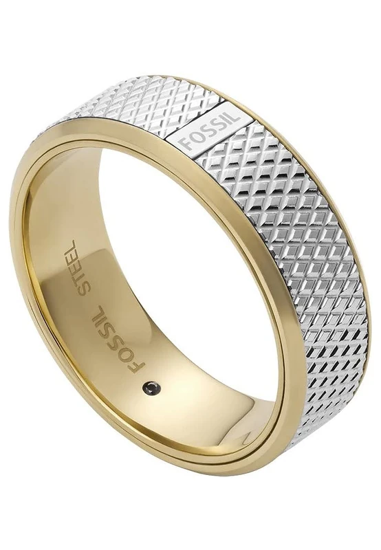 Fossil Men's Stainless Steel Band Rings