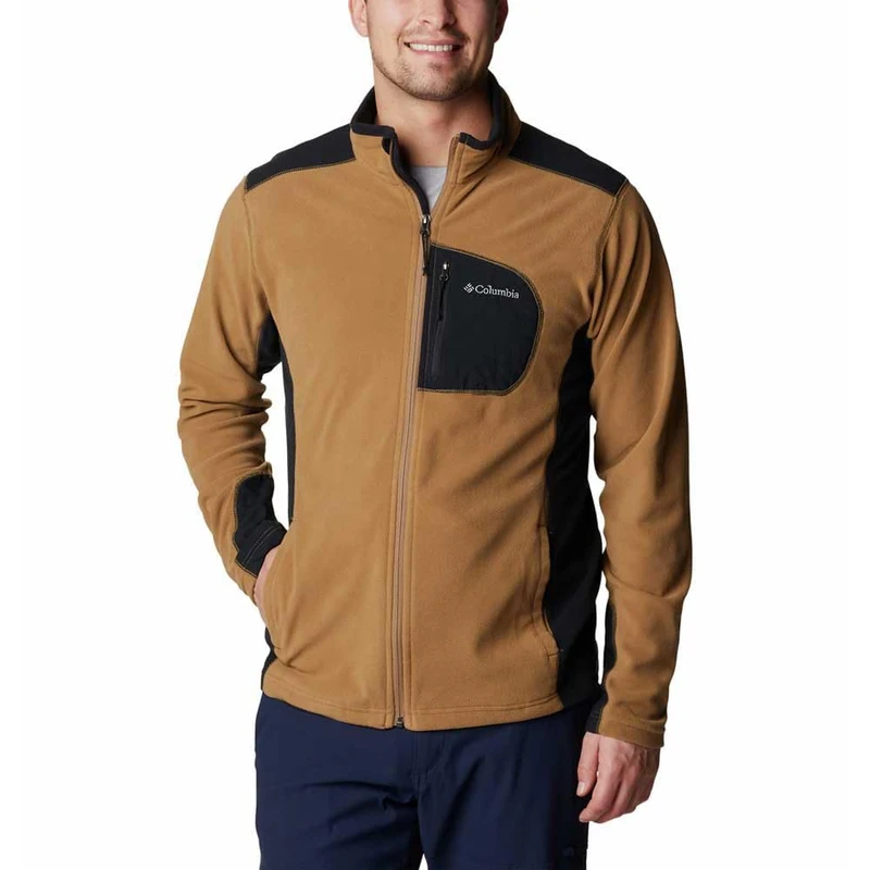 Columbia Klamath Range Full Zip Men's Full Zip Fleece Jacket, Colour Delta/Black, Size S - Image 1
