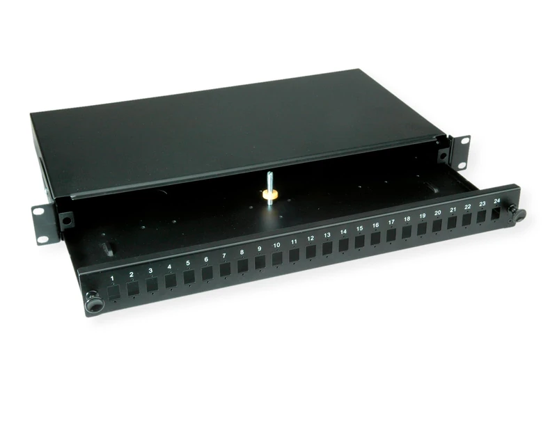 VALUE 19-inch Splicing Box Empty 1 U, Extendible, 24x SC SX/LC DX - Image 1