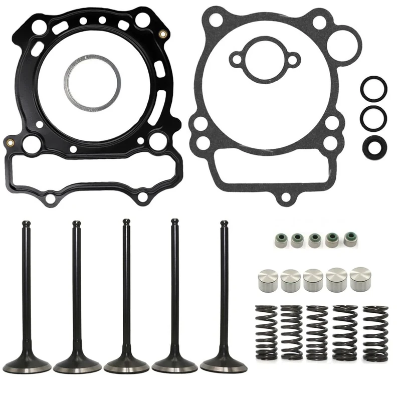 HWKWAZ Intake Exhaust Valve Lifter Bucket Spring Gasket Cotters Compatible with Yamaha YZ250F 2001-2013 WR250F 2001-2013