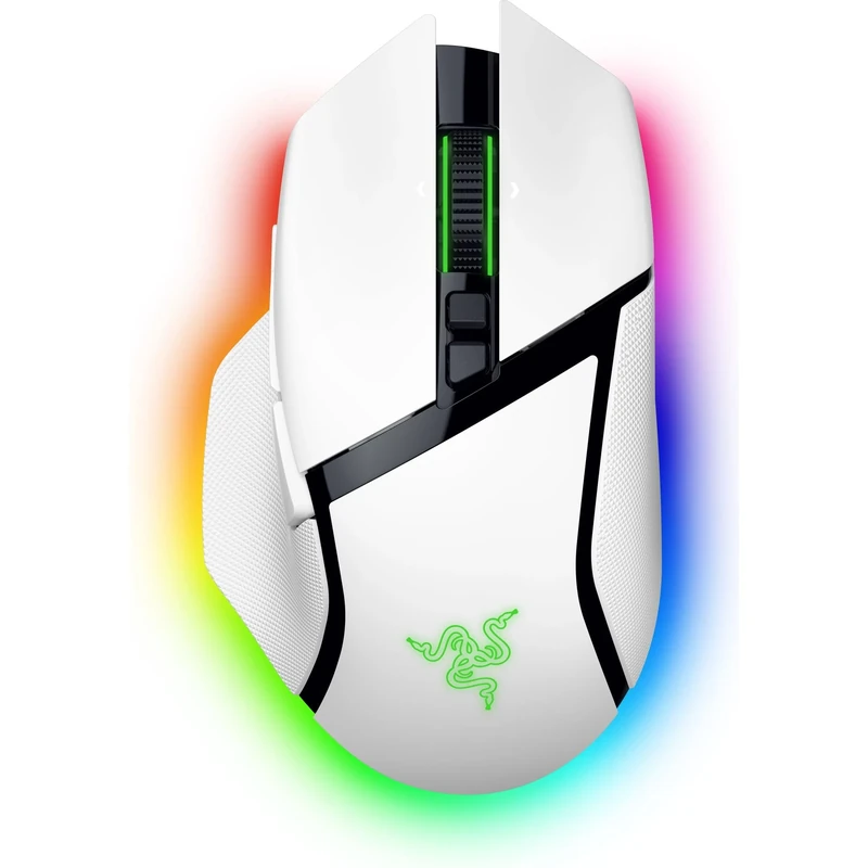 Razer Basilisk V3 Pro - Customizable Wireless Gaming Mouse HyperScroll Tilt Wheel (Focus Pro 30K Optical Sensor, 13-Zone Chroma Lighting, 10+1 Programmable Buttons) White
