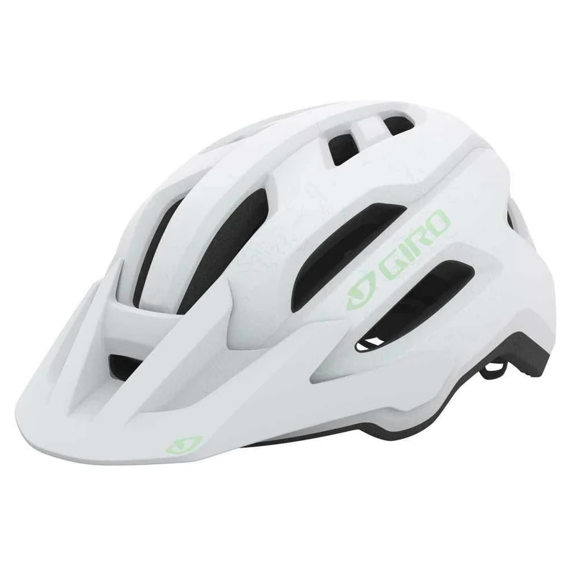 Giro Womens Fixture II Cycling Helmet - Matte White/Green - Universal Women 50-57cm
