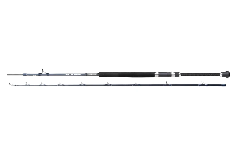 Shakespeare SALT XT Boat Rod | Super Slim Carbon Blank Saltwater Fishing Rod for Cod, Pollock, Ling & More | Ideal for Offshore, Deep Sea & Wreck Angling | Moderate Fast, 30-50lb, 2.28m