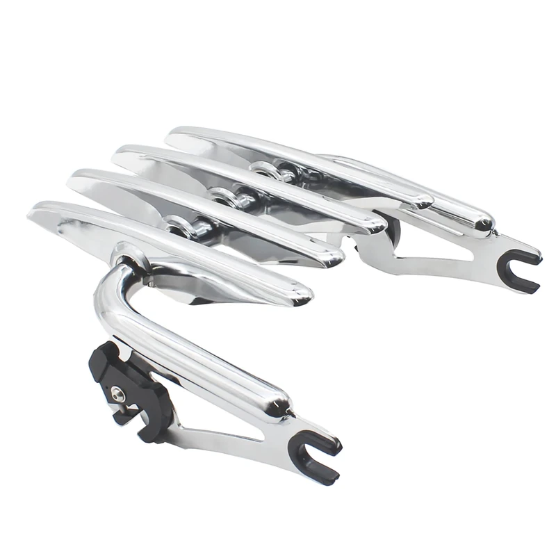 YHMOTO Stealth Detachable Luggage Rack Compatible for Harley Touring Street Glide Road King Electra Glide 2009-2022 (Chrome)