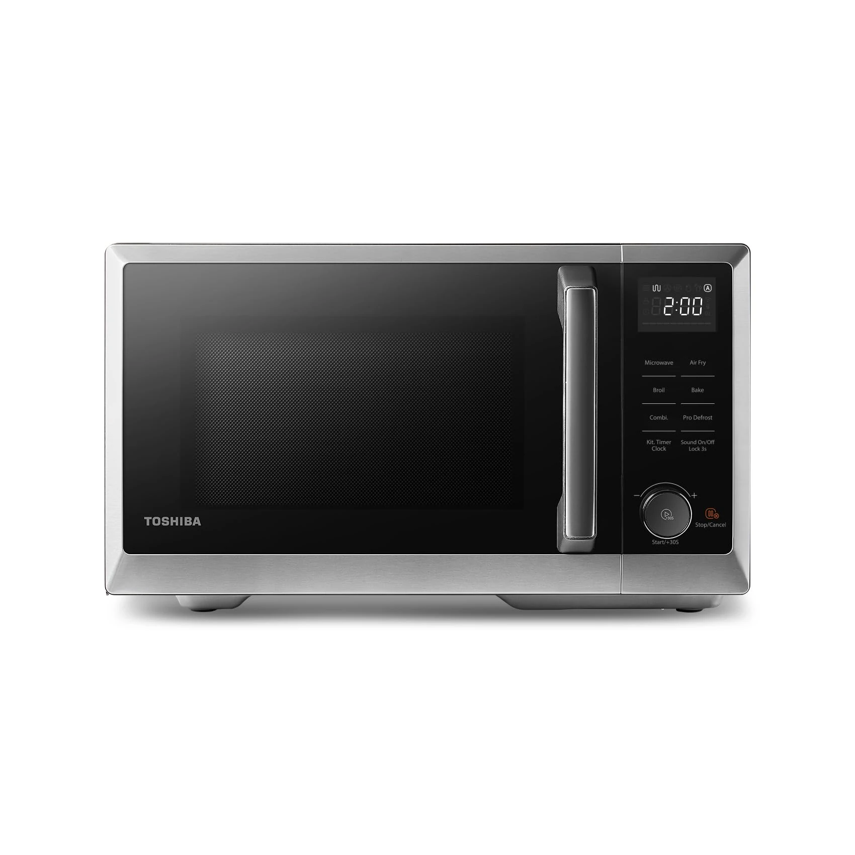 TOSHIBA Air Fry Auto Menu Combo 5-IN-1 26L Countertop Microwave Oven, Broil, Bake, Combi, 10 Power Levels, 10 Auto Cooking Presets, Easy Defrost, Black, 900W, ML2-EC26SF(BS)