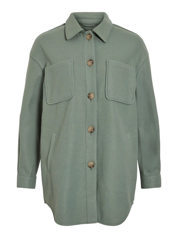 Vila Vikimmi Women's Shirt L/S Jacket Noos, Laurel wreath, XXL