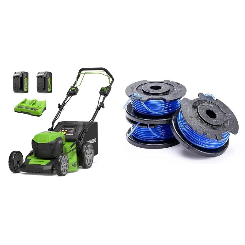 Greenworks 48V (2x24V) Self Propelled Cordless Lawnmower & Tools Single Cord Spool for Lawn Trimmers (1.65 mm Cord Diameter 4.8 m Cord per Spool Suitable for 24 V Greenworks Series)