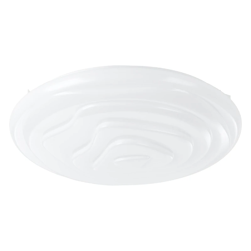 Eglo LED Ceiling spot Battistona with Remote Control, dimmable Ceiling Light Fitting with Decor, Round Kitchen and Hallway lamp, White Plastic and Metal, Warm White-Cold White, Ø 19 in